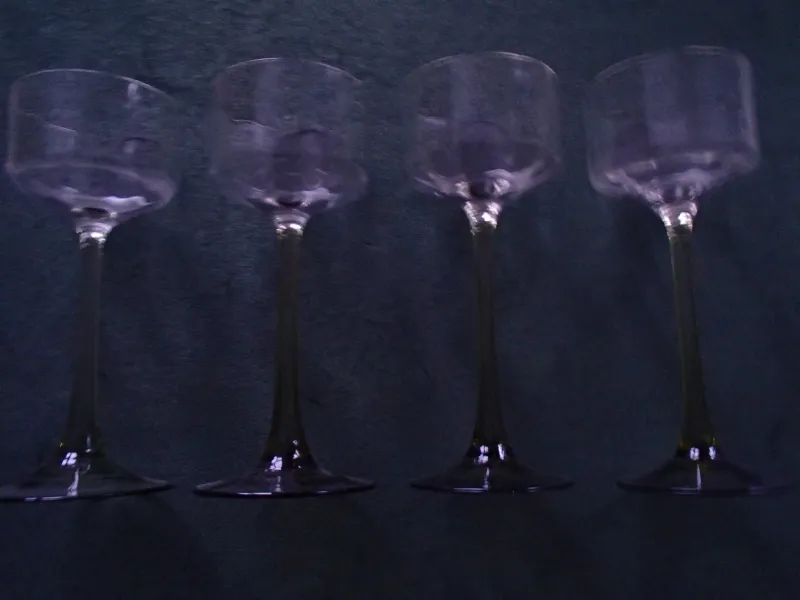 Pamono Antique White Wine Crystal Glasses, Set of 10> Glassware