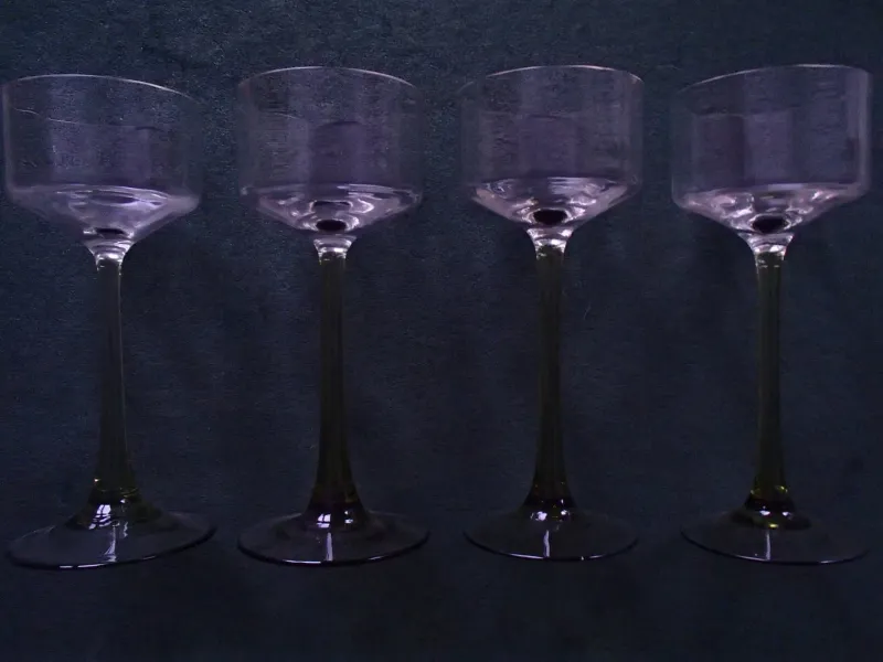 Pamono Antique White Wine Crystal Glasses, Set of 10> Glassware