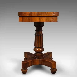 Pamono Antique William IV English Fold-Over Card Table, 1835><noscript><img width=