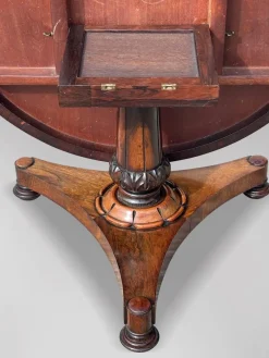 Best Pamono Antique William IV Rosewood Centre Table, 1830