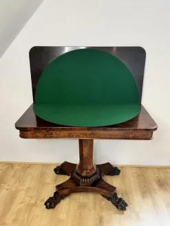 Pamono Antique William IV Rosewood Card Table, 1830s><noscript><img width=