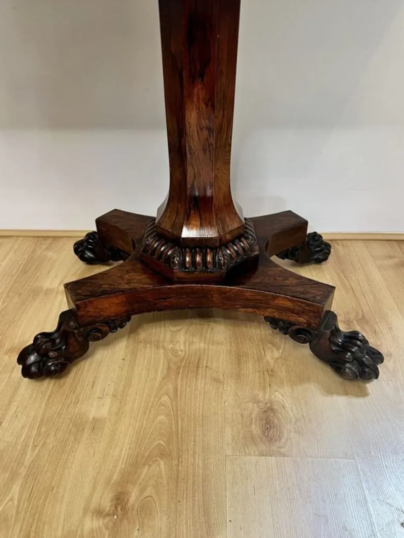Pamono Antique William IV Rosewood Card Table, 1830s> Game Tables