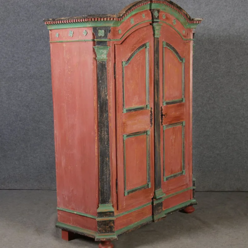 Pamono Antique Windisch Louis Xvi Cabinet, Bevelled Around 1780> Cabinets & Wardrobes
