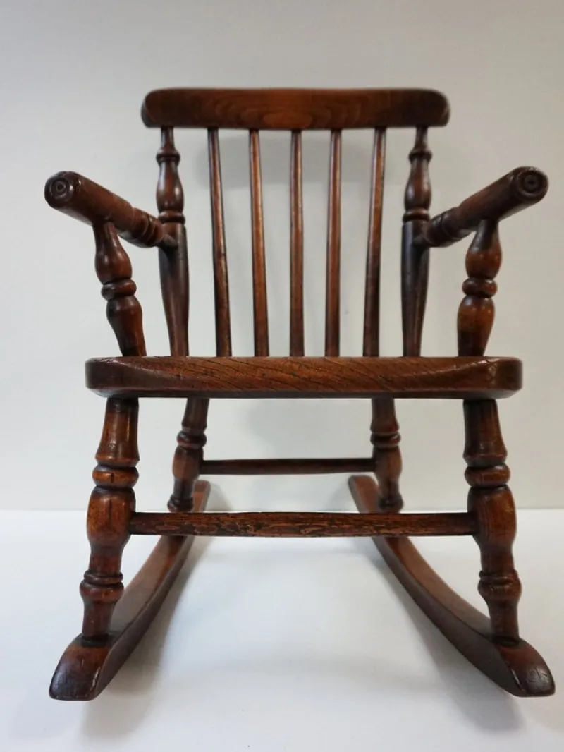 Best Pamono Antique Windsor Children's Rocking Chair, 1850