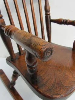Best Pamono Antique Windsor Children's Rocking Chair, 1850
