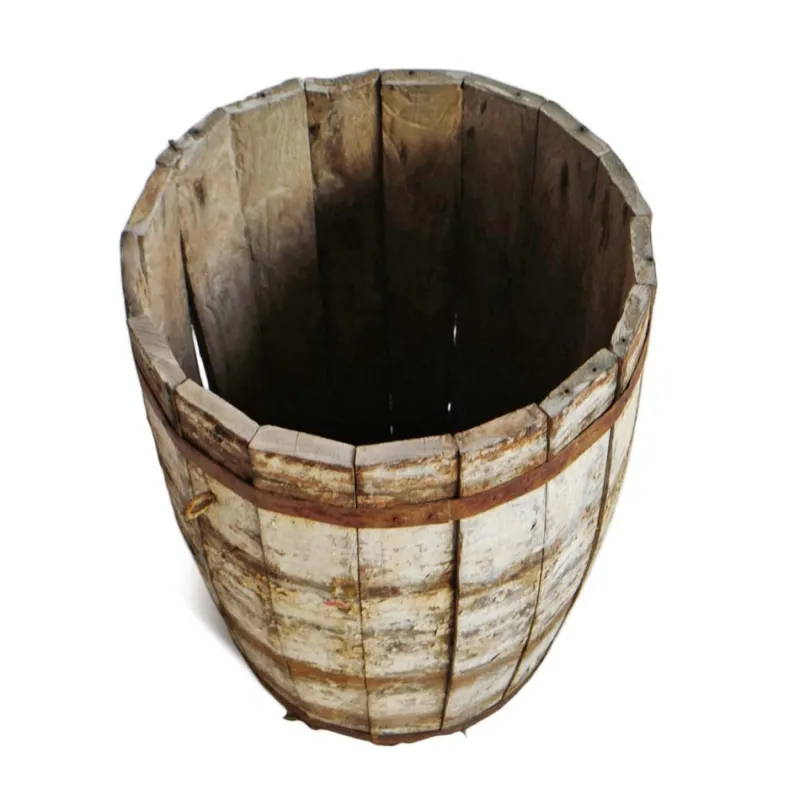 Pamono Antique Wood Barrel> Trunks Crates & Baskets