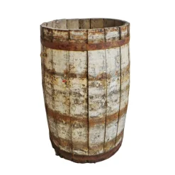 Pamono Antique Wood Barrel><noscript><img width=