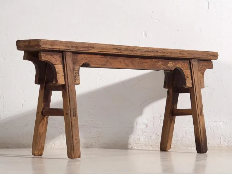 Pamono Antique Wood Bench, 1870s> Benches