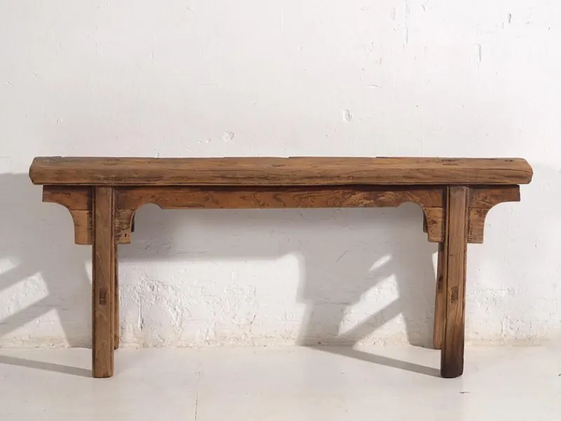 Pamono Antique Wood Bench, 1870s> Benches