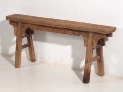 Pamono Antique Wood Bench, 1870s><noscript><img width=