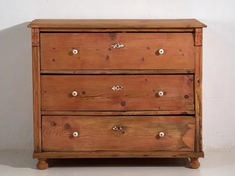 Pamono Antique Wood Chest of Drawers, 1920s> Dressers, Commodes & Chests