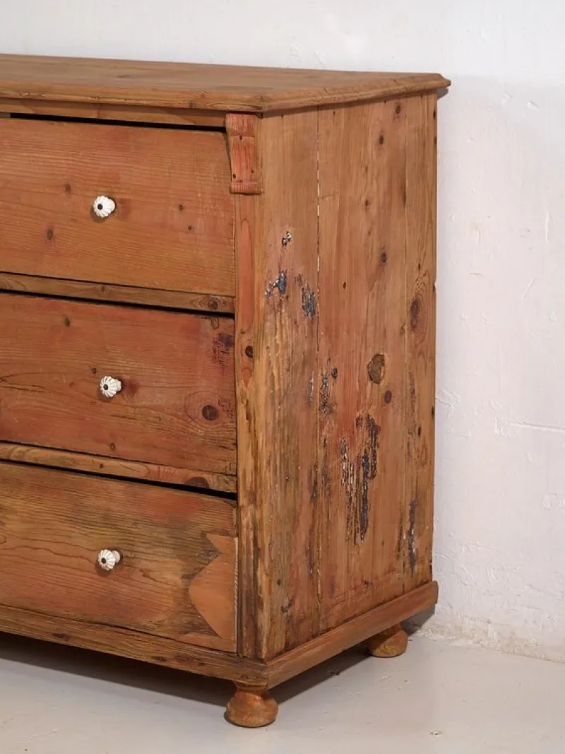 Pamono Antique Wood Chest of Drawers, 1920s> Dressers, Commodes & Chests