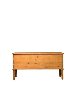 Pamono Antique Wood Chest, 1890s> Dressers, Commodes & Chests