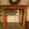 Best Pamono Antique Wood Fireplace Mantle, 1850s
