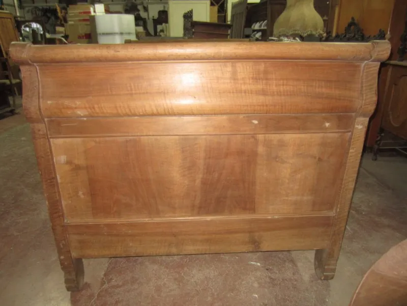 Discount Pamono Antique Wooden Boat Bed