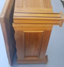 New Pamono Antique Wooden Box with Secret Compartment