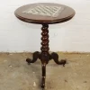 Online Pamono Antique Wooden Chess Table on Wheels, 19th Century