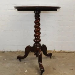 Online Pamono Antique Wooden Chess Table on Wheels, 19th Century