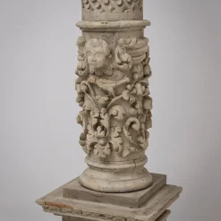 Clearance Pamono Antique Wooden Column, 1800s
