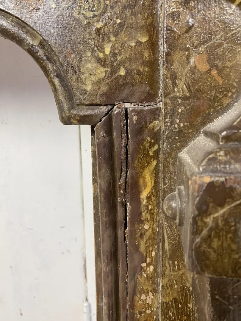 Pamono Antique Wooden Fireplace Mantle, 1900s> Fireplaces And Mantels