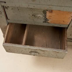 Best Pamono Antique Wooden Workbench with Vice and Drill
