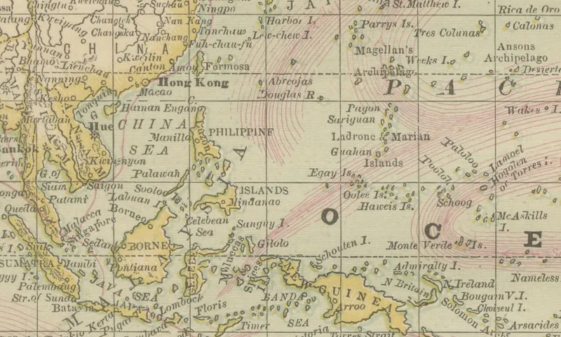 Sale Pamono Antique World Map by Rand McNally, 1888