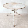 Best Pamono Antique Wrought Iron Garden Table, 1890s