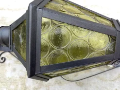 Pamono Antique Wrought Iron Lantern Wall Light><noscript><img width=