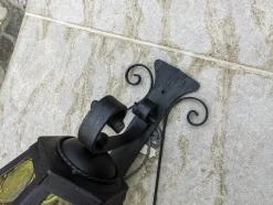 Pamono Antique Wrought Iron Lantern Wall Light><noscript><img width=