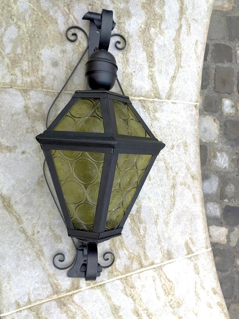 Pamono Antique Wrought Iron Lantern Wall Light> Garden Lighting