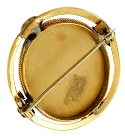 Best Pamono Antique Yellow Gold Cameo Brooch