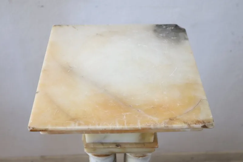 Pamono Antique Yellow Marble Column, 19th Century> Pedestals And Columns