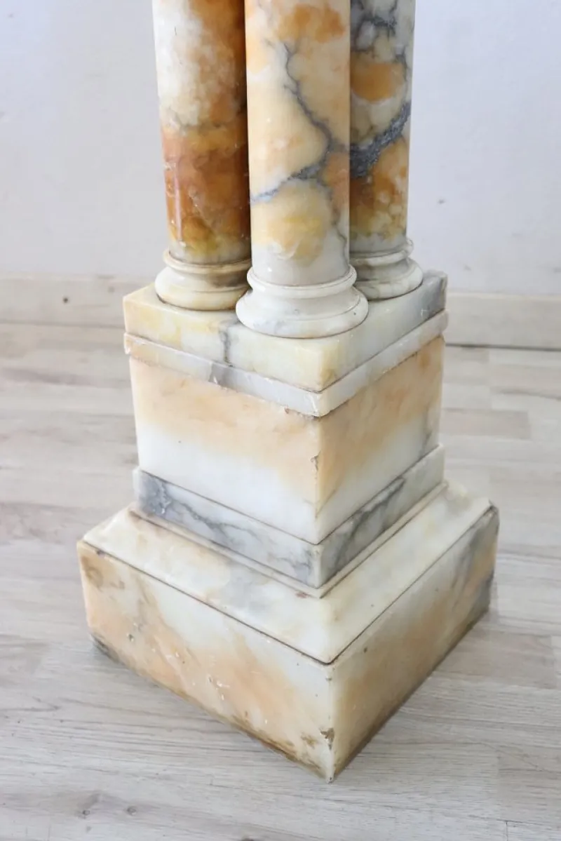 Pamono Antique Yellow Marble Column, 19th Century> Pedestals And Columns