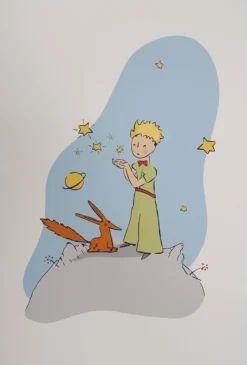 Clearance Pamono Antoine de Saint-Exupery, The Little Prince, The Fox and the Stars, Lithograph