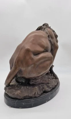 Pamono Antoine Louis Barye, Lion and Serpent, 1800s, Bronze on Marble Base><noscript><img width=