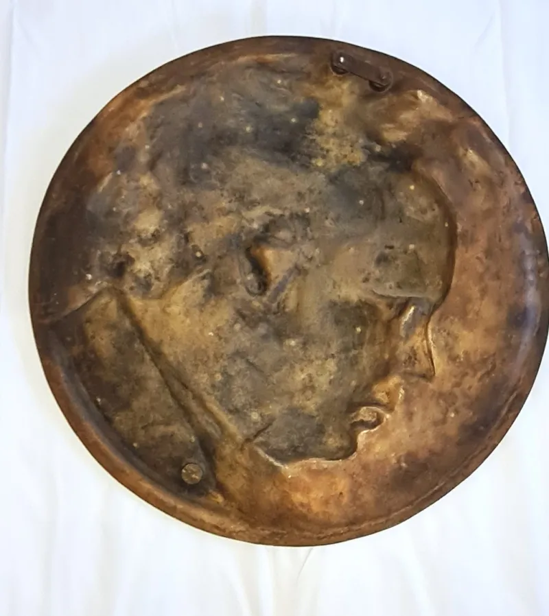 New Pamono Anton Grath, Large Relief of Franz Schubert, 1921, Bronze