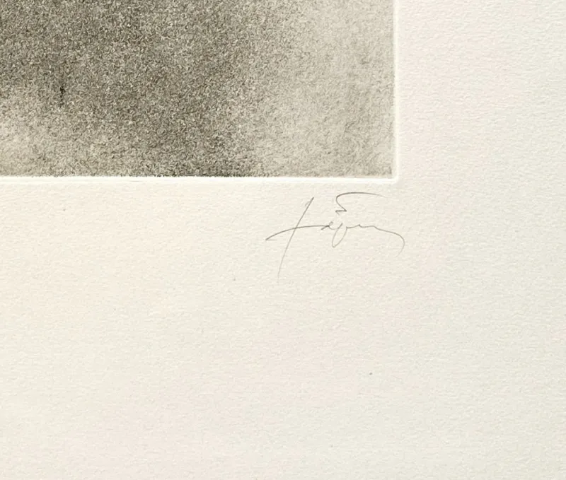 Pamono Antoni Tapies, Calligraphie Blanche, 1983, Color Etching, Hand-Signed, Limited