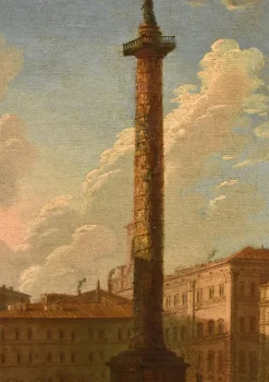 Pamono Antonio Joli, Views of Rome Landscape, 1740, Oil on Canvas><noscript><img width=