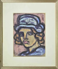 Online Pamono Antonio Santacroce, Portrait, Watercolor, 1983