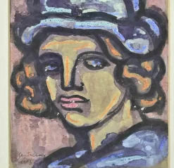 Online Pamono Antonio Santacroce, Portrait, Watercolor, 1983
