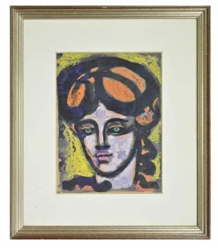New Pamono Antonio Santacroce, Portrait, Watercolor, 1980s