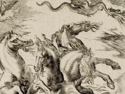 Online Pamono Antonio Tempesta, The Chariot of Gods, Etching, 17th Century