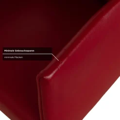 Discount Pamono ARC-E Chairs in Red Leather by Bert Plantagie, Set of 4
