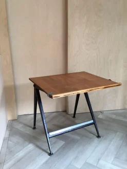 New Pamono Architect Table and Stool by Friso Kramer for Ahrend De Circel, the Netherlands, 1950s