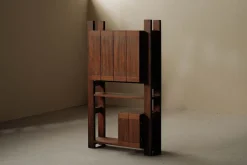 Best Pamono Architect-Designed Mahogany Secretary Desk, 1980s