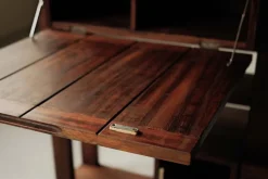 Best Pamono Architect-Designed Mahogany Secretary Desk, 1980s