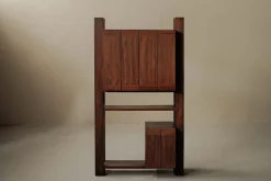 Best Pamono Architect-Designed Mahogany Secretary Desk, 1980s