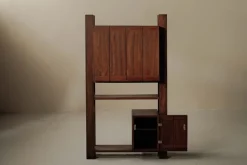 Best Pamono Architect-Designed Mahogany Secretary Desk, 1980s