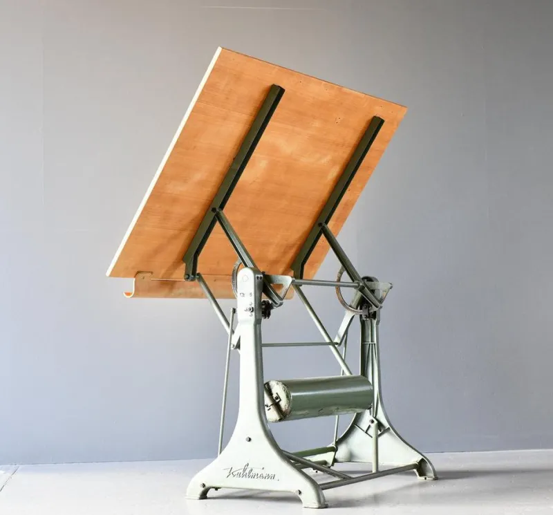 Pamono Architect's Drawing Board by Kuhlmann, 1950s> Worktables & Workbenches