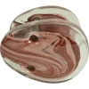 Pamono Architectural Pink Glass Push Pull Double Door Handles, 1960s, Set of 2> Architectural Elements